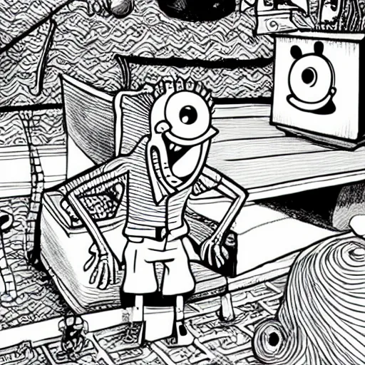 Spongebob drawn Junji Ito | Stable Diffusion | OpenArt