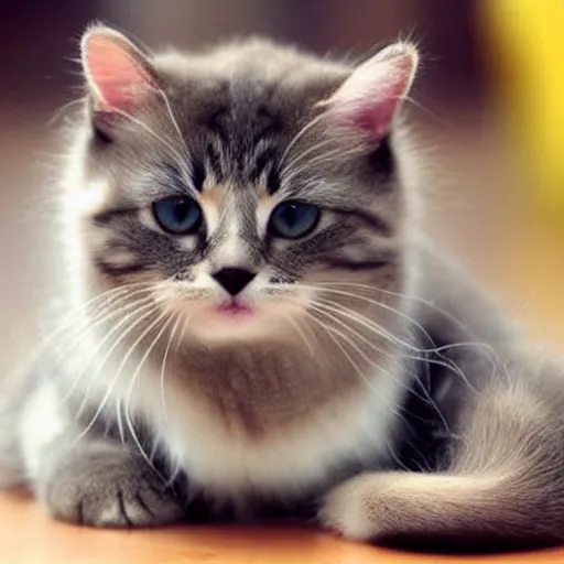 Image similar to extremely cute cat, adorable, happy