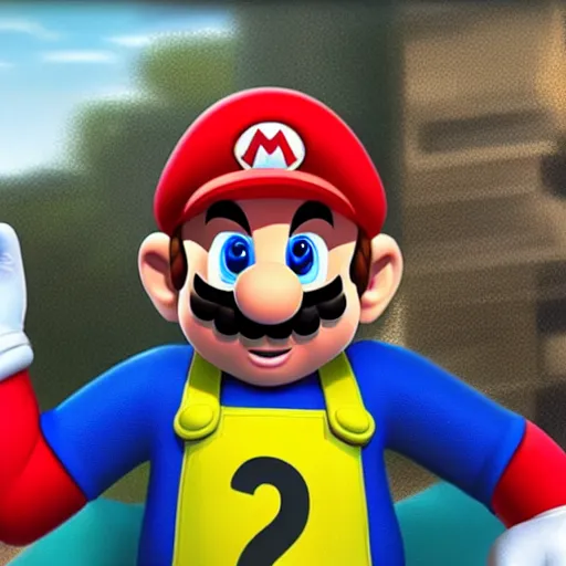 Image similar to stunning award winning hyperrealistic hdr 8 k highly detailed portrait photo of mario as a real human