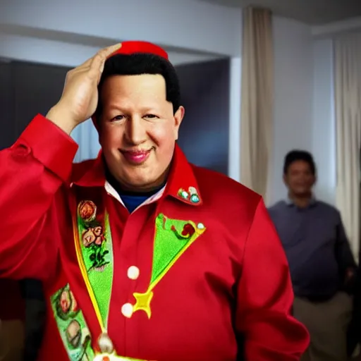 Prompt: hugo chavez toy. realistic. photo. photorealistic. detailed. high quality. high resolution. lossless quality. lossless. 8 k. hdr. 4 k. 8 k resolution. 1 6 k resolution