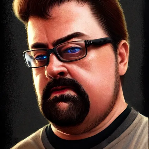 Image similar to ricky from trailer park boys, intricate, highly detailed, digital painting, trending on artstation, concept art, smooth, sharp focus, illustration, unreal engine 5, 8 k, art by artgerm and greg rutkowski and alphonse mucha