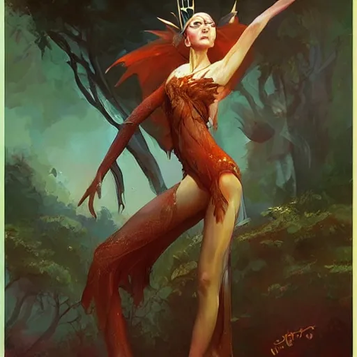 Image similar to Queen of the fae. Fairy people. A fairy Queen. Mandy Jurgens. Phil Hale. Jordan Grimmer. ArtStation.