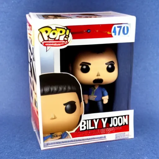 Prompt: billy joel funko pop from the 7 0's