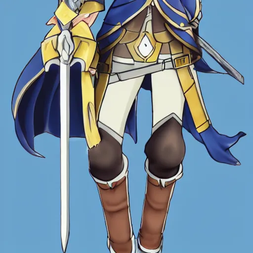 Image similar to lucina from fire emblem awakening drawn in the style of eiichiro oda