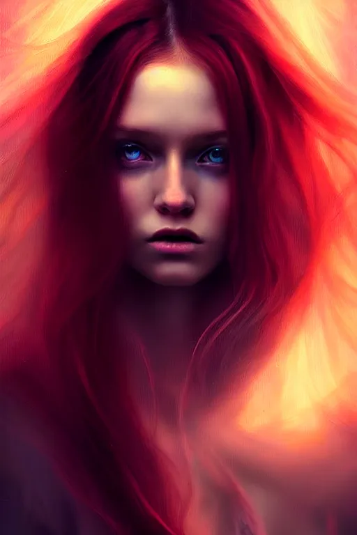 Image similar to epic professional digital art, girl with long hair, atmospheric lighting, painted, complex, detailed, sinister background, magdalena pagowska, epic, stunning, gorgeous, very wow, cinematic, masterpiece.