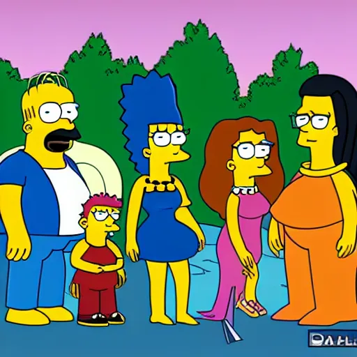 Image similar to kim kardashian in the simpsons super high quality 4k HD