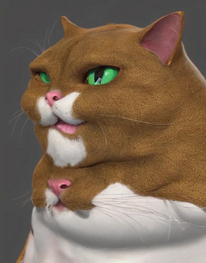 Prompt: a fat cat , Artstation,8K,4K, ultra realistic, super detailed