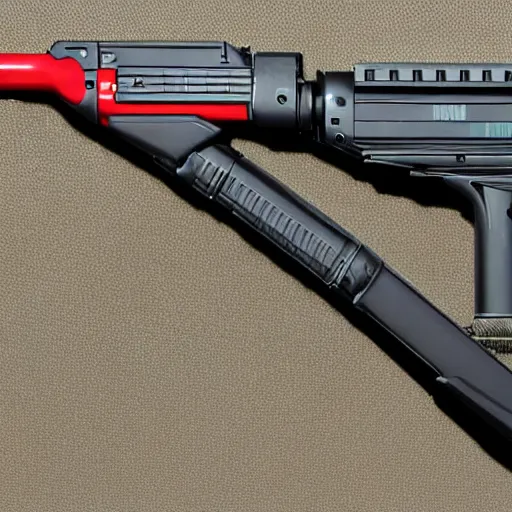 Image similar to futuristic weapon shotgun, long shot