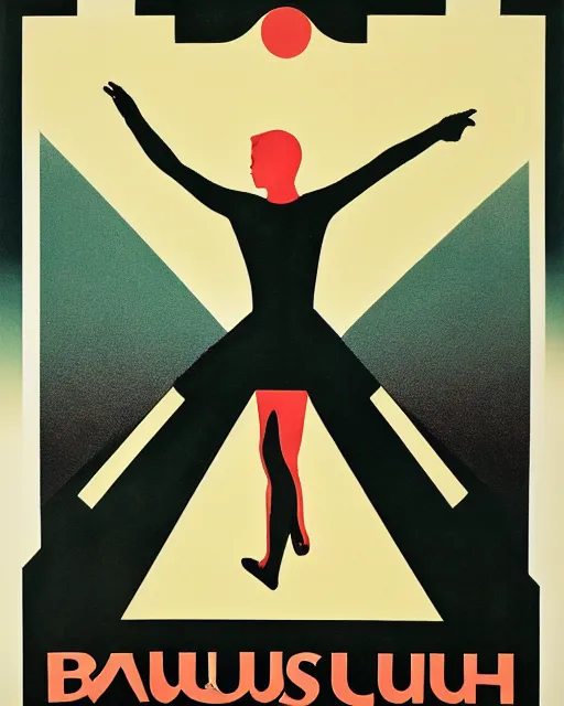 Image similar to bauhaus poster of the sound of music