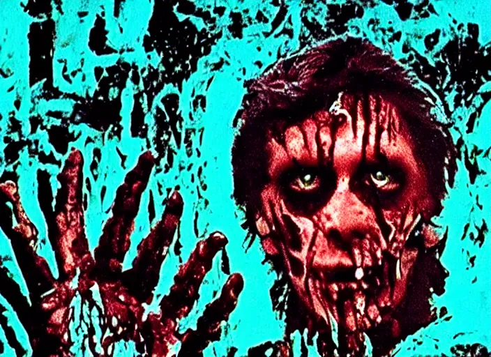 Image similar to forgotten vhs footage of experimental movie blood horror practical zombie lovecraftian fx by david cronenberg and john carpenter 1 9 7 0