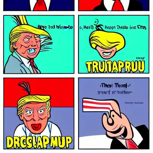 Prompt: donald trump by dr. seuss