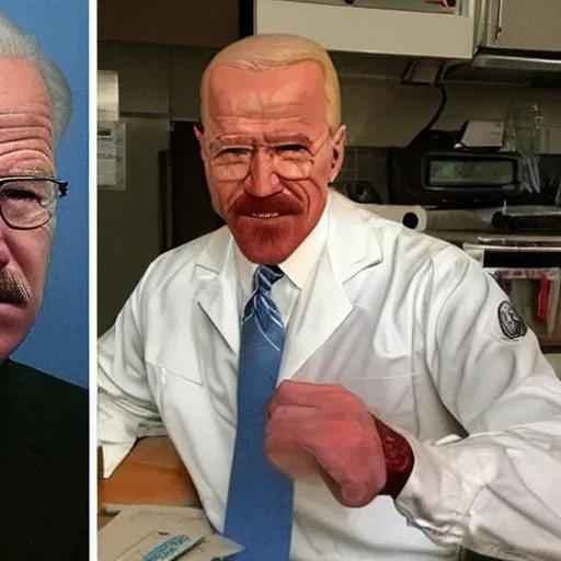 Prompt: walter white that looks like joe biden