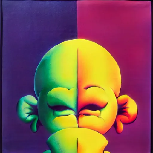 Image similar to packageby shusei nagaoka, kaws, david rudnick, airbrush on canvas, pastell colours, cell shaded, 8 k