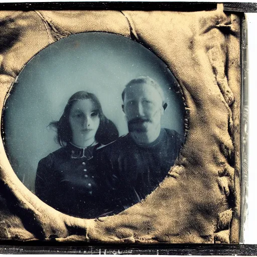 Prompt: tintype photo, underwater, sea creature