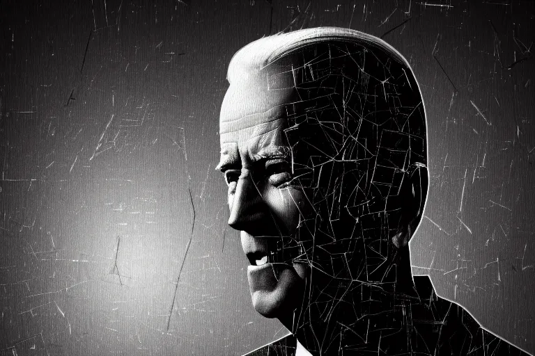 Prompt: creepy joe biden portrait stuck in the matrix, glitchy, buggy, playstation 1 graphics, low poly 3 d render, creepypasta, volumetric lighting, octane render, scary, award - winning, detailed, weird, close - up, featured on artstation, strange, off - putting, demonic, odd, atmospheric, ambient, spooky, beautiful