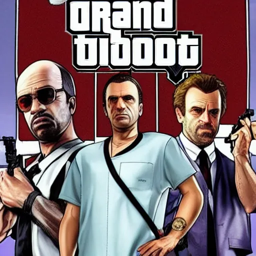 Image similar to House M.D as Grand Theft Auto 5 cover