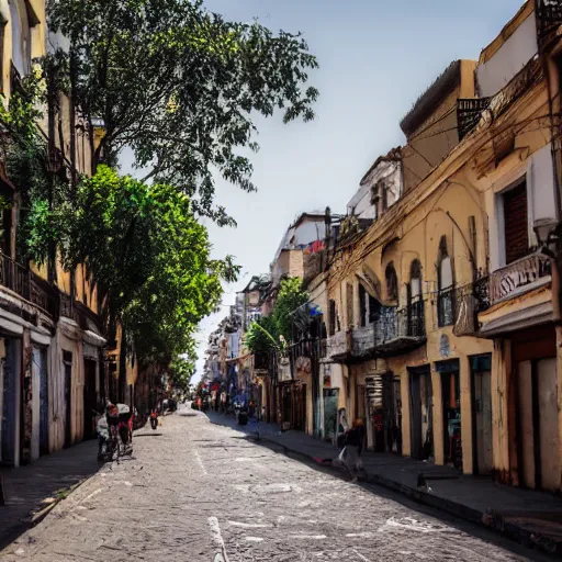 Image similar to streets of a argentinian city