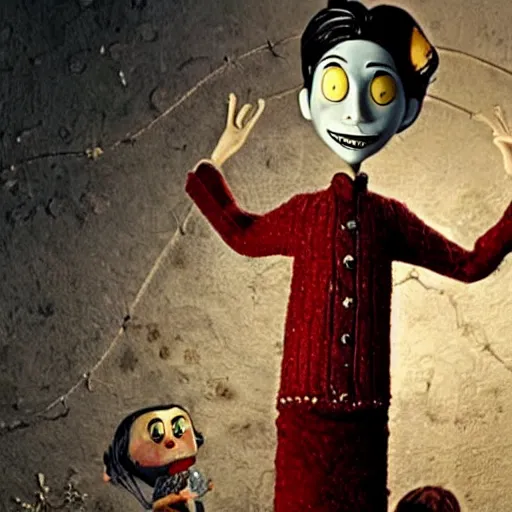 Image similar to joaquin phoenix in the movie coraline