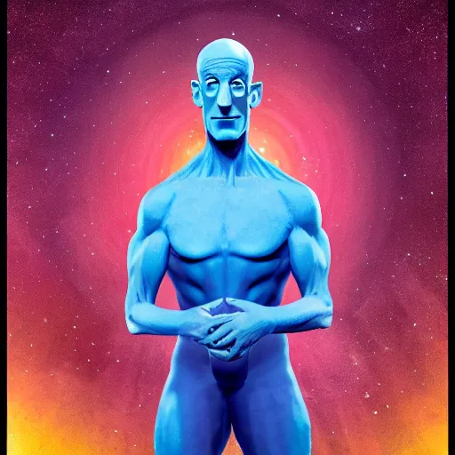 Prompt: Dr Manhattan as a Muppet