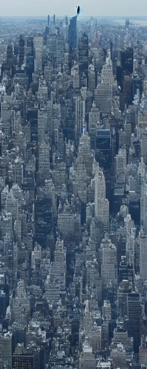 Prompt: an army of godzillas with lightsabers seen in the distance from the top of a skyscraper in new york, shot by christopher nolan, 4k, futuristic, cinematography