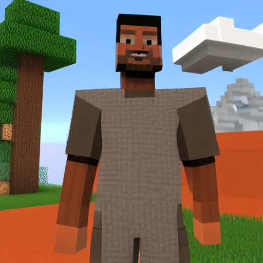 Image similar to will smith as a minecraft skin, minecraft in game screenshot