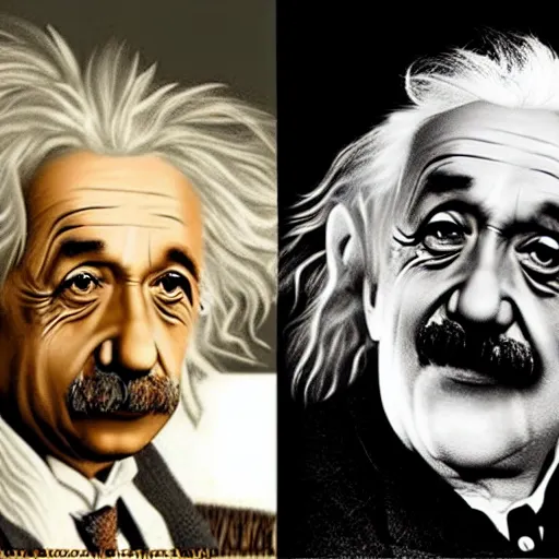 Image similar to albert einstein is professor dumbledore