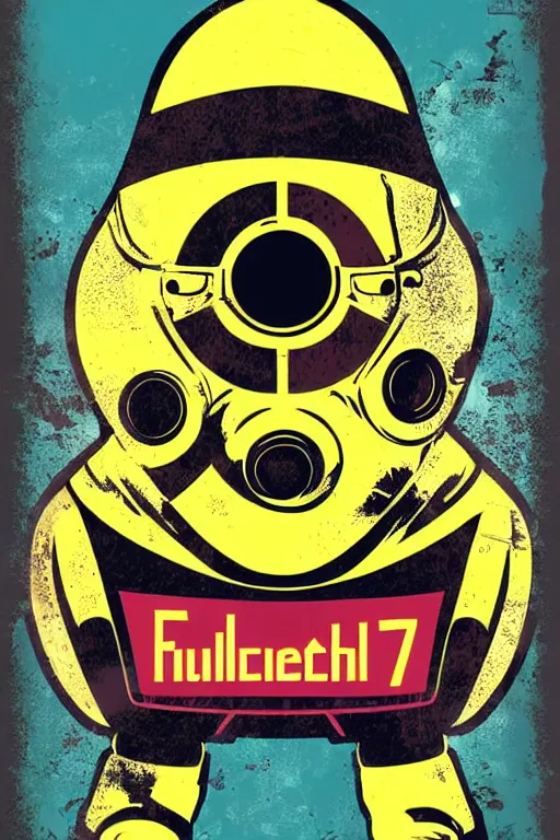 Image similar to fallout 7 6 retro futurist illustration art by butcher billy, sticker, colorful, illustration, highly detailed, simple, smooth and clean vector curves, no jagged lines, vector art, smooth andy warhol style