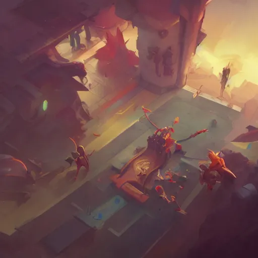 Prompt: League of legends artwork by Sergey Kolesov, detailed, dynamic, cinematic composition