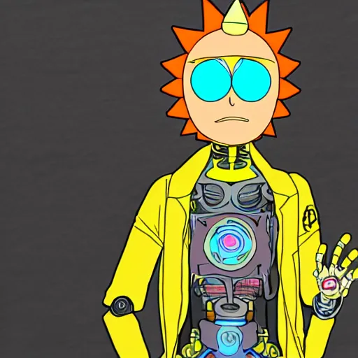 Image similar to robotic morty