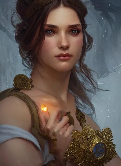 Image similar to close up portrait of yor forger, d & d, face, fantasy, intricate, elegant, highly detailed, digital painting, artstation, concept art, smooth, sharp focus, illustration, art by artgerm and greg rutkowski and alphonse mucha