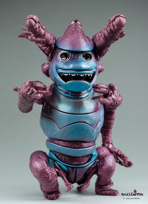 Image similar to space monster alien sofubi, product photography