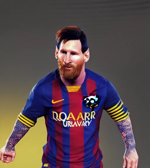 Prompt: lionel messi, body made of noodles, unreal engine, daz, hyperrealistic, octane render, dynamic lighting, intricate detail, cinematic