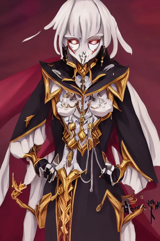 Image similar to ainz ooal gown, highly detailed, digital art, sharp focus, trending on art station, anime art style