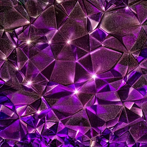 Prompt: studio photo of a purple crystal, light caustics, hasselblad DSLR, film grain, gigapixel, 1600 ISO, f/1.8
