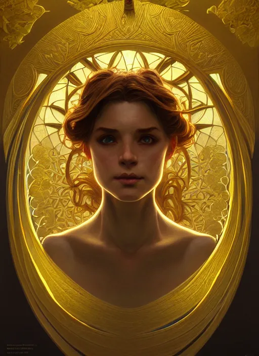 Image similar to symmetry portrait of leprechaun, intricate, elegant, highly detailed, digital painting, artstation, concept art, smooth, sharp focus, illustration, art by artgerm and greg rutkowski and alphonse mucha, 8 k