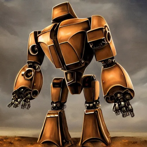 Prompt: a mecha robot vetus architectus romanus designatur. fantastica humanoideus structurae virium roboticae per visum inpendet. ultimus golem
