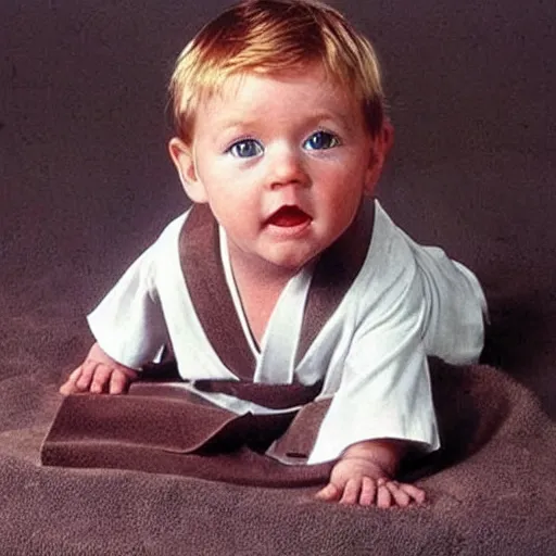 Image similar to a photo of obi wan kenobi as a baby