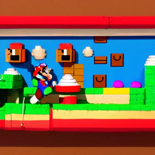 Image similar to Super Mario Bros claymation