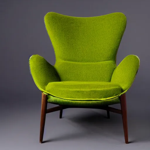 Image similar to avocado armchair, an armchair in the shape of an avocado