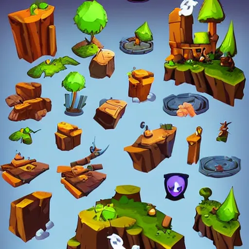 A game assets spritesheet by Rayman legends online