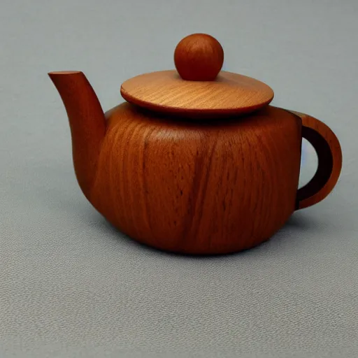 Prompt: teapot : 1, wood : 7