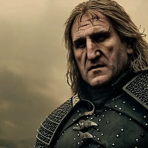 Image similar to Gerard Depardieu as a witcher