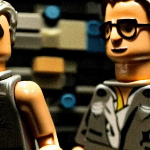 Prompt: Lego!! fight club, movie still, cinematic, David fincher