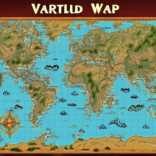 Image similar to Variable world fantasy map