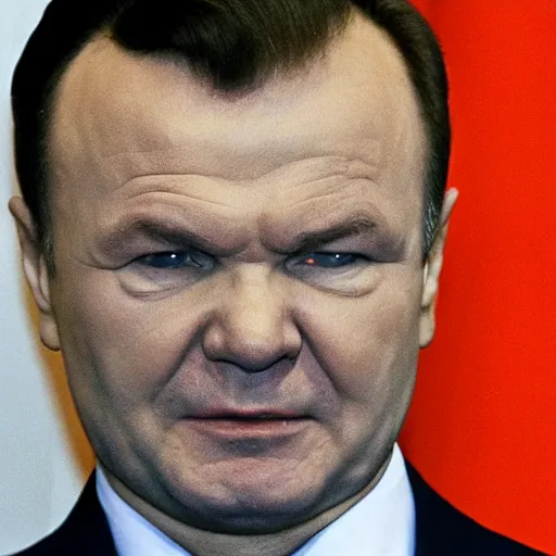 Prompt: Viktor Yanukovych as the American Psycho