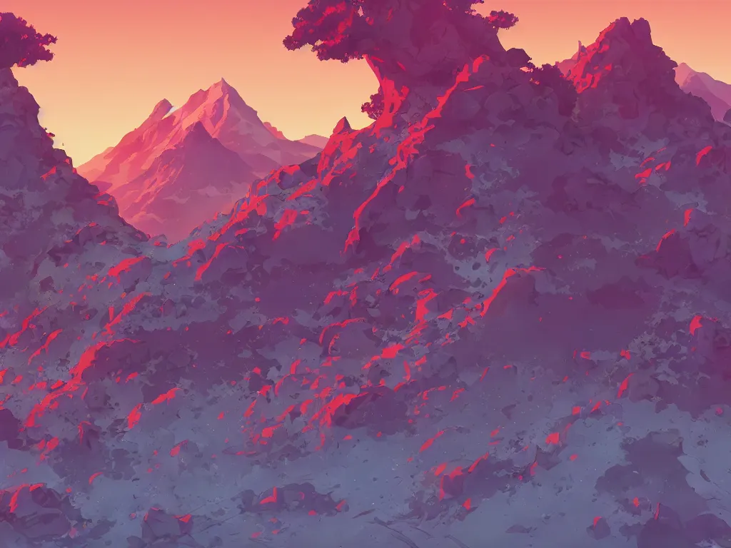 Image similar to mount akina, detailed, cel shaded, by makoto shinkai and moebius and anton fadeev and james gurney,