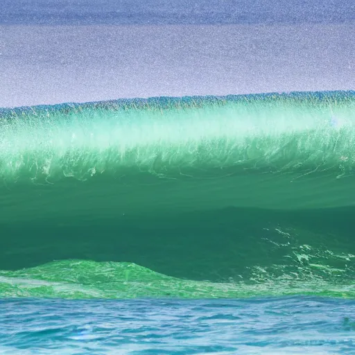 Prompt: detailed photo of a tunnel wave at teahupo'o