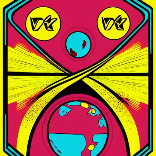 Image similar to 2 planet collapse particle fusion element macro cosmic art by butcher billy, sticker, colorful, illustration, highly detailed, simple, smooth and clean vector curves, no jagged lines, vector art, smooth andy warhol style