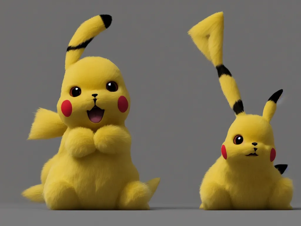 Prompt: furry Pikachu in real life, 8k resolution, ultrarealistic