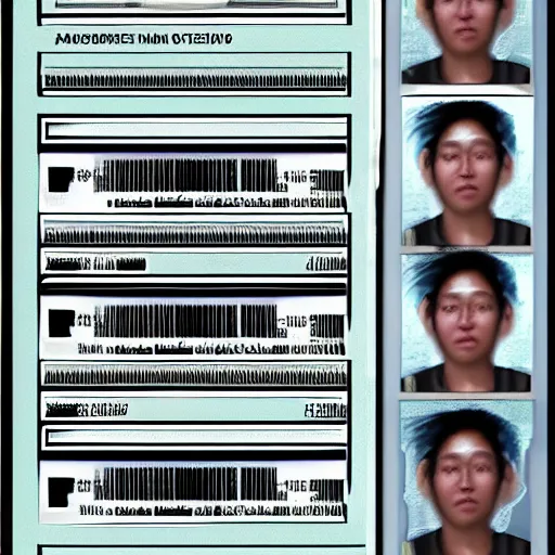 Prompt: passport photo of userId: JFKEJFKE96982